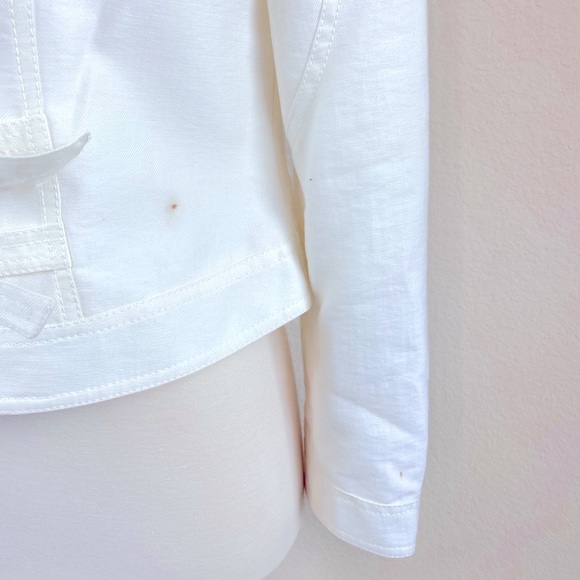Javier Simorra White Jean Jacket - Picture 3 of 13